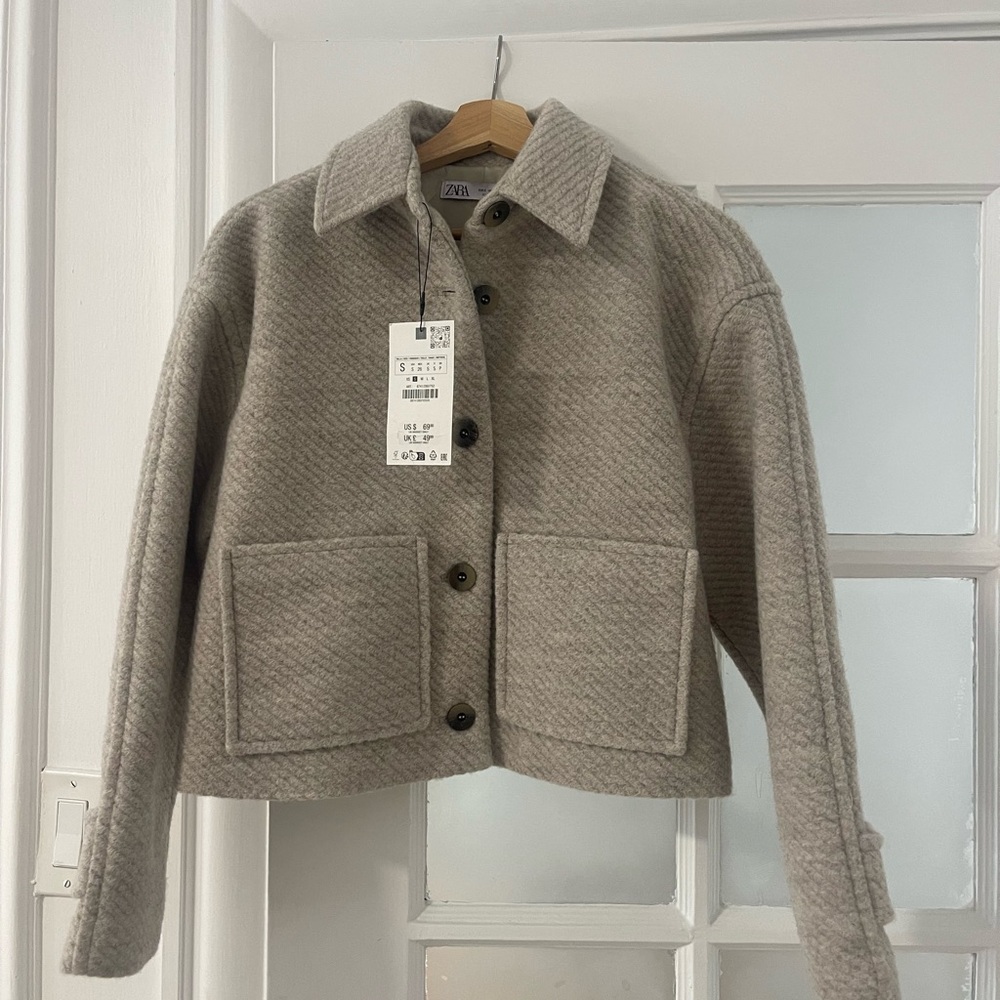 Zara Women's Gray Wool Jacket